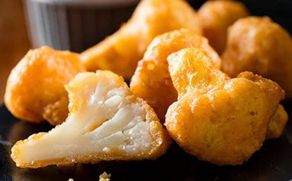 Battered Cauliflower Bites