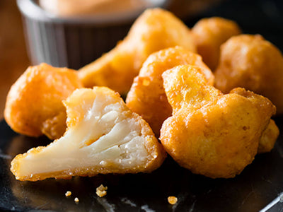 Battered Cauliflower Bites